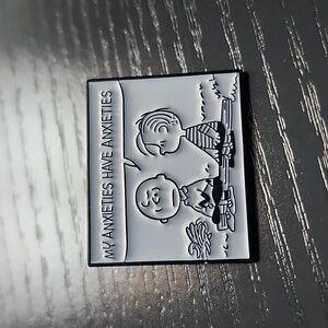 Peanuts Charlie Brown and Linus Enamel Pin